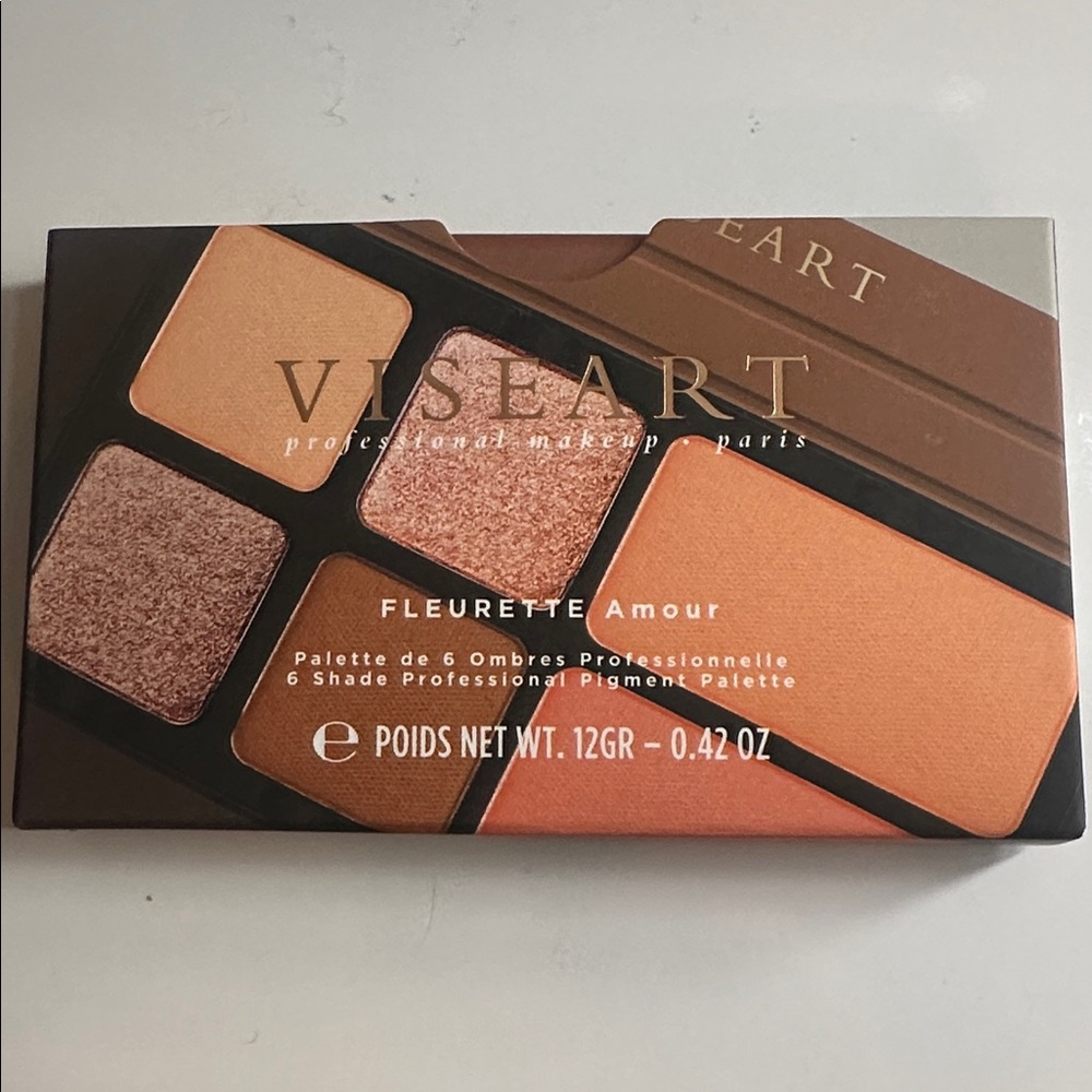 Viseart Fleurette Amour Eyeshadow Palette - Peach, Brown, Gold